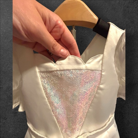 Disney 3T Formal Ariel Satin, Chiffon, Layered Wedding Dress. Exclnt cndtn. - Picture 9 of 14